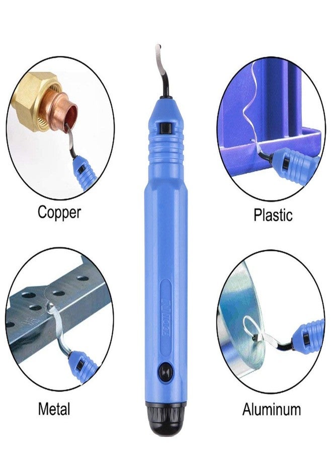 Maxxlite Multipurpose Deburring Tool Set NB1100 Burr Handle with Blades Deburring Scraper Pipe Reamer -10 Pieces - Image 2