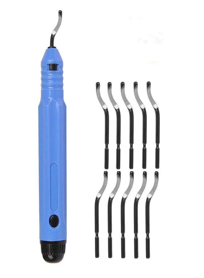 Maxxlite Multipurpose Deburring Tool Set NB1100 Burr Handle with Blades Deburring Scraper Pipe Reamer -10 Pieces - Image 1