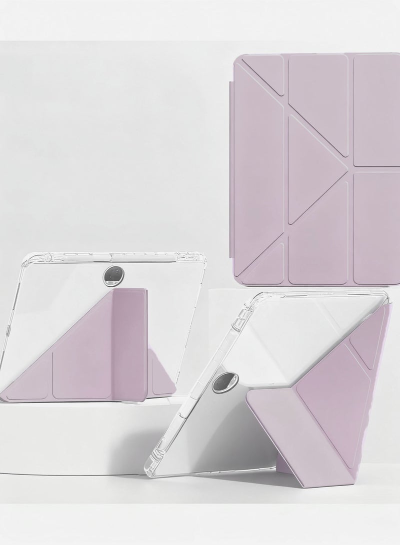 general Case Compatible with Honor Pad 10, Transparent Acrylic Back with Pen Holder, Anti-Fall Case with Multi-angle Support