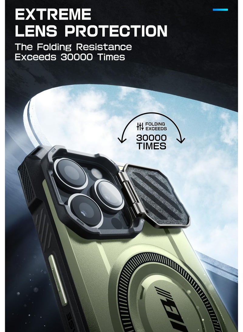 SupCase iPhone 15 Pro Max Case 6.7 Inch with Camera Cover Compatible with MagSafe Heavy Duty Rugged Case with Built In Kickstand  Guldan - Image 2