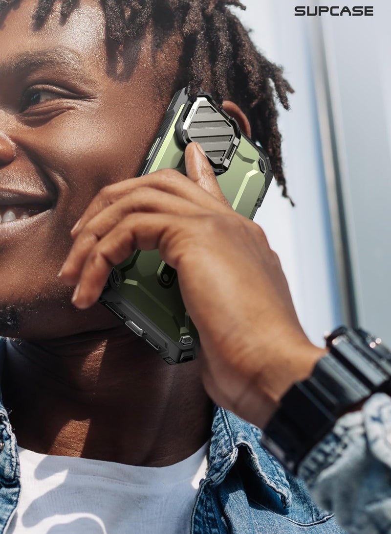 SupCase iPhone 15 Pro Max Case 6.7 Inch with Camera Cover Compatible with MagSafe Heavy Duty Rugged Case with Built In Kickstand  Guldan - Image 4