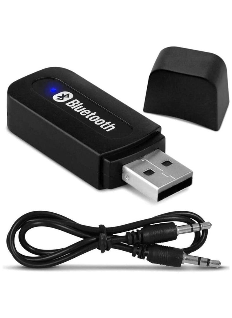 Generic - BT163 Bluetooth Music Receiver 3.5mm Audio Bluetooth Adapter Car Speaker USB Receiver , BT163 Portable Wireless Bluetooth Audio Music Receiver - Image 1