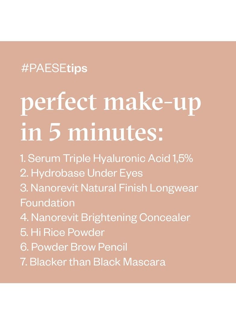 Paese Nanorevit Natural finish long wear Skincare foundation with Blackcurrant seed oil, 06 Honey  - Image 5