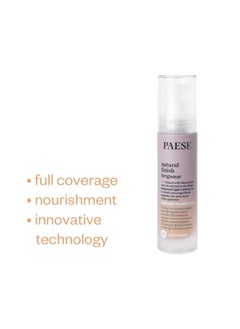 Paese Nanorevit Natural finish long wear Skincare foundation with Blackcurrant seed oil, 06 Honey  - Image 4