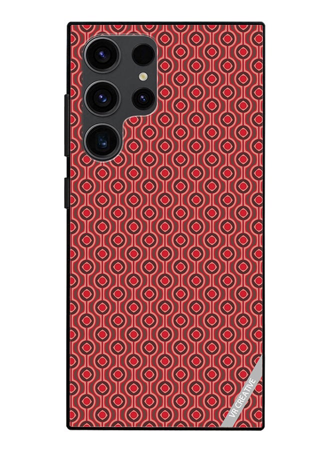 VR CREATIVE Protective Case Cover For Samsung Galaxy S23 Ultra 5G Pattern Red Design Multicolour - Image 1