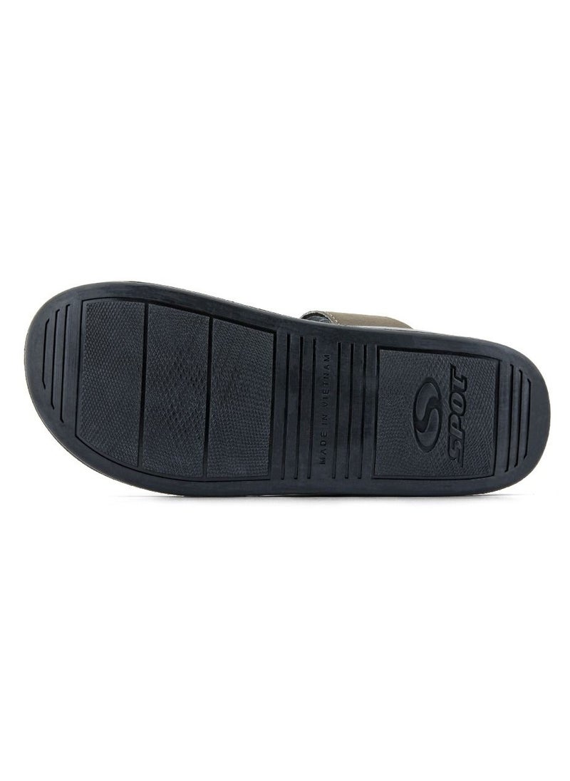 spot - SPOT Men's Slippers | Casual Slippers for Men | Stylish Design, Light Weight | SS-81 Grey - Image 1