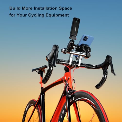 BRCOVAN Aluminum Alloy Handlebar Extender for Bicycle & Motorcycle, Bike Handlebar Extensions with Double Mounting Clamp Bracket, Fit for Round Rails 0.87'' / 1'' / 1.125'' / 1.26'' in Diameter - Image 3