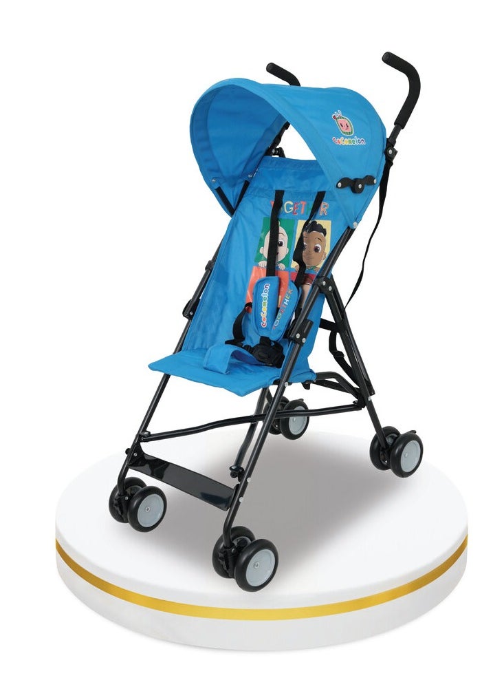 Cocomelon - Lightweight Buggy Stroller 3 To 36 Months Multicolor Rear Breaks Shoulder Strap And More - Image 1