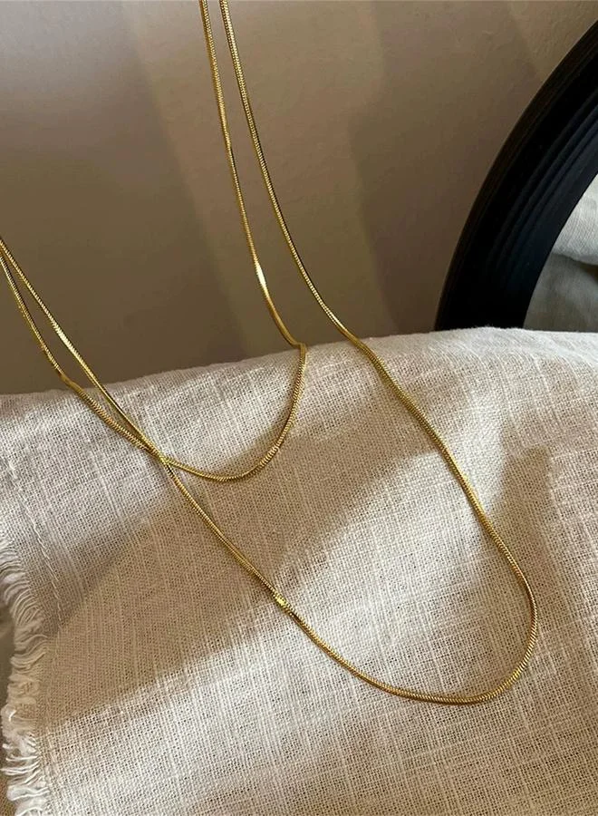 تايك تو Gold Layered Necklace
