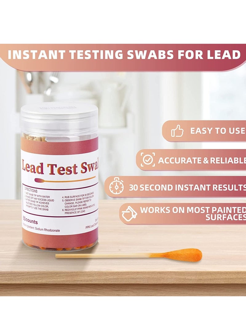 SYOSI Lead Paint Test Kit, 30 pcs Instant Test Swabs for Painted Surfaces, Dip in Water, Ceramics, Dishes, Metal, Wood, Rapid Results in 30 Seconds - Image 3
