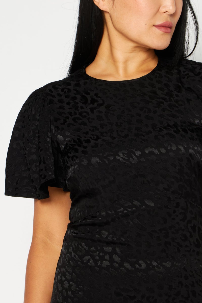 Michael Kors Women Allover Print Maxi Dress, Black - Image 4