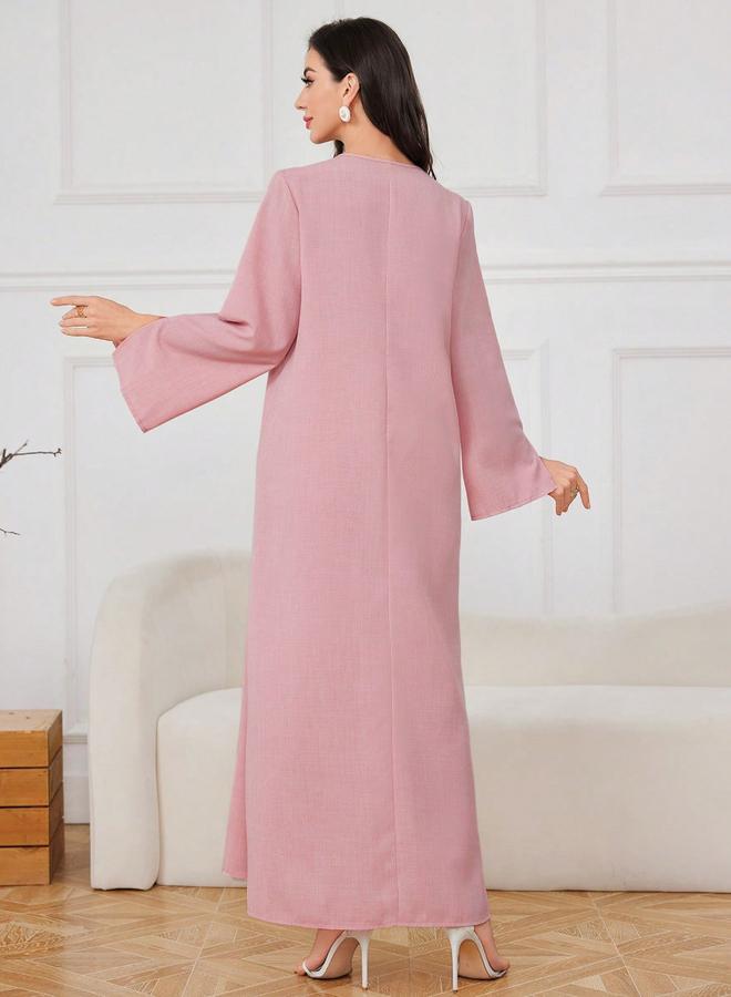 تايك تو جلابية مطرزة ومزينة بالترتر - Image 5