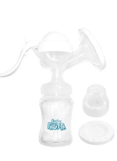 La Frutta La Frutta New Wide Neck Manual Breast Milk Pump Blue + Free 2pc Breast Pads  - Image 1