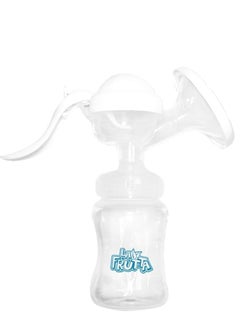 La Frutta La Frutta New Wide Neck Manual Breast Milk Pump Blue + Free 2pc Breast Pads  - Image 3