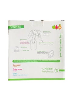 La Frutta La Frutta New Wide Neck Manual Breast Milk Pump Blue + Free 2pc Breast Pads  - Image 5