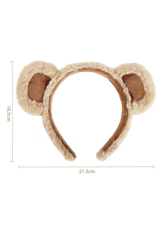 WXJ13 2 Pcs Cute Bear Ears Headband Party Headwear Women Headbands Face Wash Cosplay Costume Supplies Cute Bear Ears Children Gifts Bear Ear Hair Hoops For Theme Party Cosplay Show  - Image 3