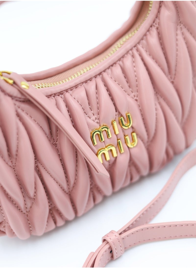 MIU - MIU Wander nappa leather hobo Shoulder Bag - Image 1