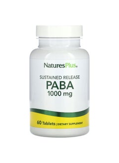 Natures Plus NaturesPlus, Sustained Release PABA, 1,000 mg, 60 Tablets  - Image 1