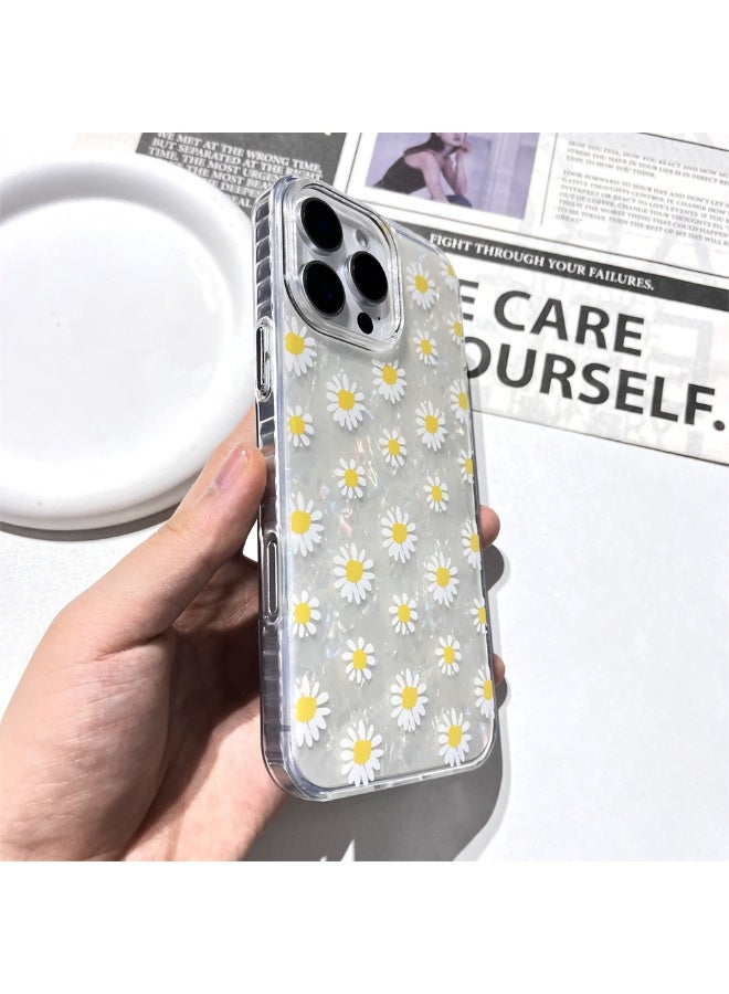 NIBEMINENT Summer Daisies Protective TPU Case Cover For iPhone 14 Plus Clear - Image 2