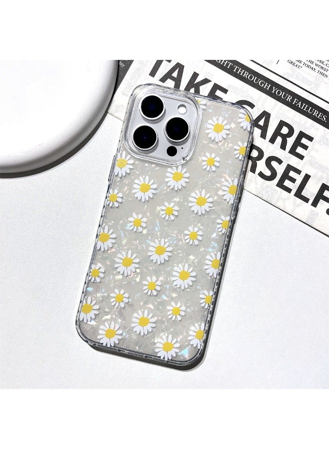 NIBEMINENT Summer Daisies Protective TPU Case Cover For iPhone 14 Plus Clear - Image 1