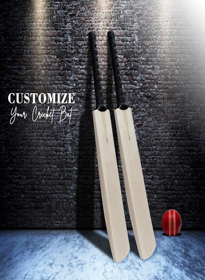 Zhoosh Wood Champions Choice Grade1 Kashmiri Willow Bat For Leather Balls(Life Time Replacement If Bat Breaks Into 2 Halves While Playing) - Image 5