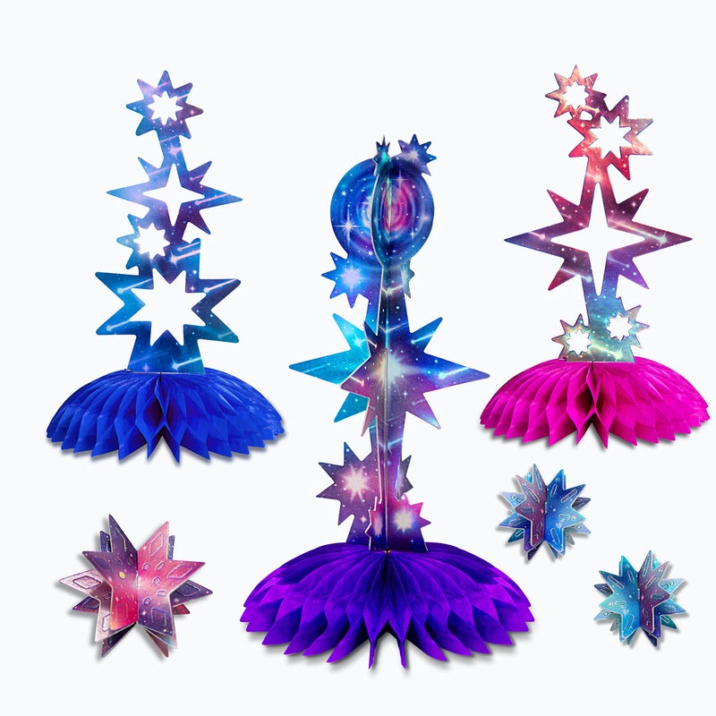 Decor365 Star Centerpieces Galaxy Party Table Decorations Celestial Shooting Aurora Planet Starry Night Sky Wedding Birthday Bachelorette Bridal Baby Shower Anniversary Engagement Party Supplies