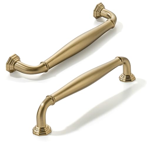 CABDM 10 Pack 6 Inch Hole Center Champagne Bronze Heavy Duty Solid Cabinet pulls Ideal for Dressers Bathroom cabinets and Kitchens cabinets - Image 1