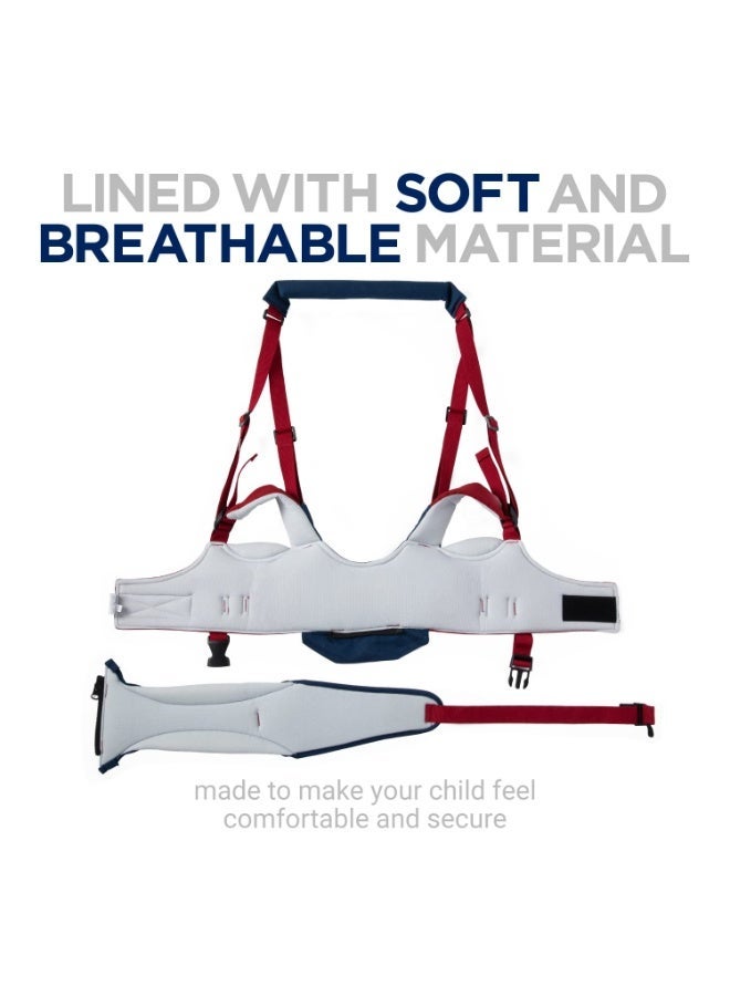 جونيس حزام مساعد مشي للأطفال - حامل مشاية يدوي لتدريب المشي - حزام دعم وتدريب للمشي للرضع والأطفال الصغار - أداة مساعدة لتعلم المشي من عمر 7 إلى 24 شهراً - Image 4