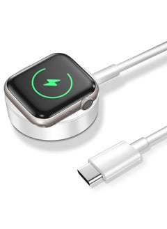 Fast Charging USB C Watch Charger Cord Compatible for Apple Watch, Magnetic Watch Charging Cable Compatible for Watch Series 9/8/7/Ultra/Ultra2/SE2/6/5/4/3/2/1/SE1, Type C Cord, 1M