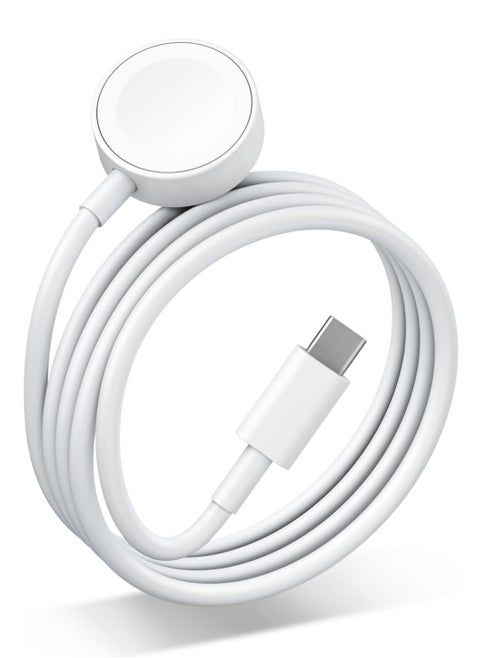 Fast Charging USB C Watch Charger Cord Compatible for Apple Watch, Magnetic Watch Charging Cable Compatible for Watch Series 9/8/7/Ultra/Ultra2/SE2/6/5/4/3/2/1/SE1, Type C Cord, 1M
