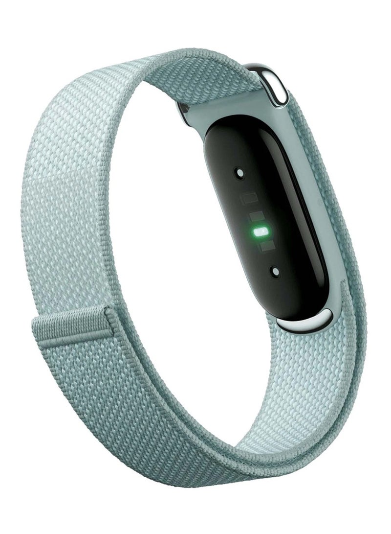 MARGOUN Woven Nylon Sport Loop Band for Fitbit Air – Breathable Elastic Replacement Strap with Secure Hook-and-Loop Fastener – Comfortable Lightweight Wristband - Fog Fog - Image 2