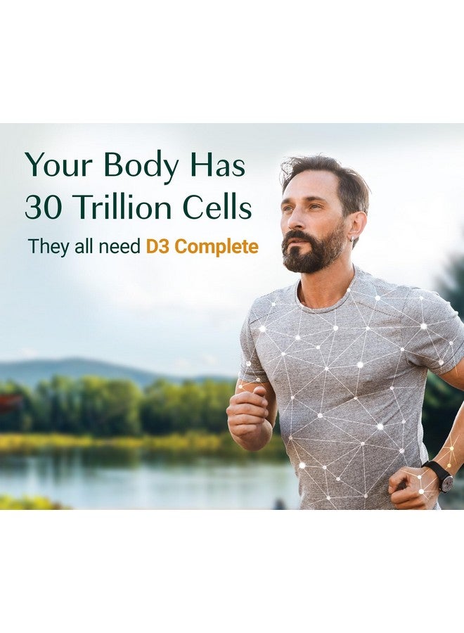 ALGAECAL 4-in-1 Vitamin D3 K2 Complete - ADK Vitamin Supplement, Enhanced Immune Support & Bone Health with D3 K2, A, & E - Whole Body Wellness & Bone Strength, 60 Easy-Swallow Softgels, Made in USA - Image 4