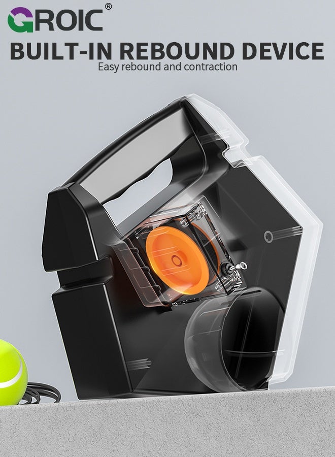 GROIC مجموعة مدرب التنس 11 قطعة، معدات تدريب التنس للأب والطفل مع قاعدة مدرب بدون حقن ماء، 2 مضرب تنس للأب والطفل، 3 كرات، 5 لفافات يد - Image 5