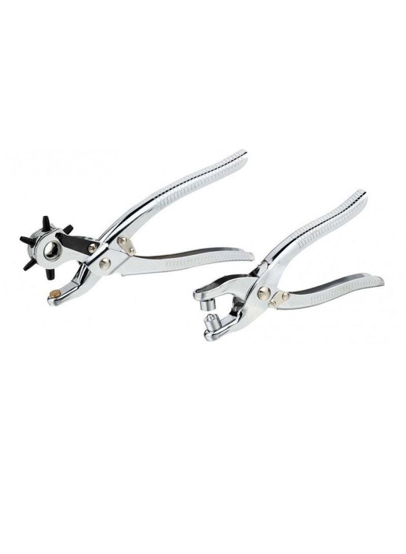 Yuwell Puncher Tool Drift Punches Leather Hole Punch For Belt Watch Bands Saddles Straps And More Professional Leather & Fabric Hole Puncher For Crafts Belt Hole Puncher With Snap Button And Eyelet Plier  - Image 2