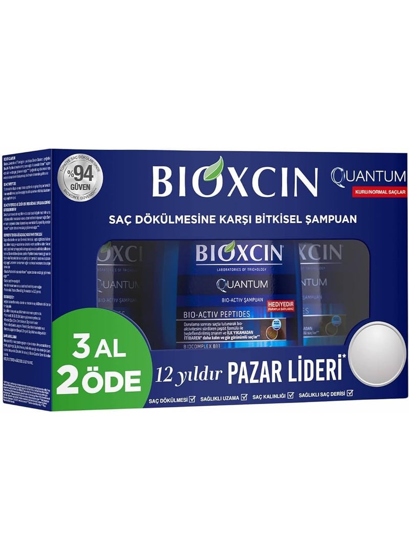 BIOXCIN - Haircare Shampoo for Oily Dry and Normal Hair 3 x 300 mL Bottles Promotes Hair Growth and Regrowth - Image 1