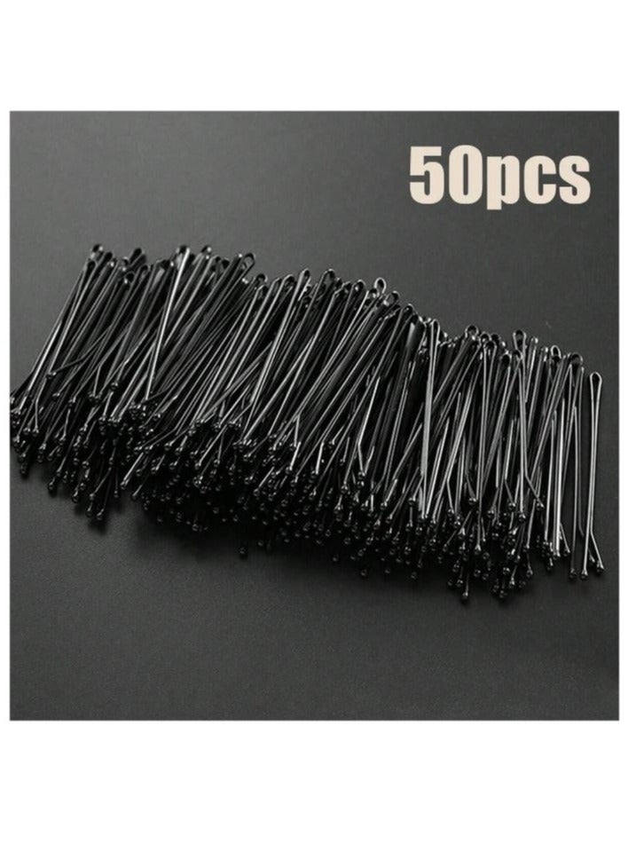 50pcs Hair Clips Black - Image 1