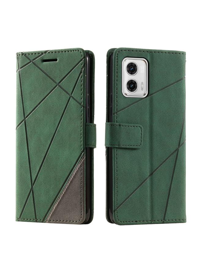 S-TOP Case For Motorola Moto G53 5G Skin Feel Splicing Leather Phone Case - Image 2