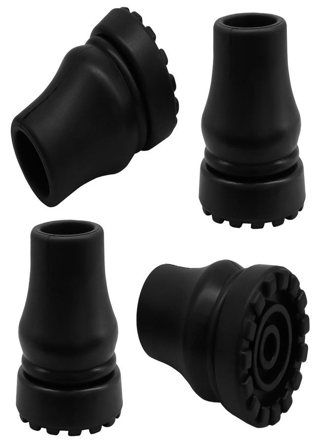 LifCratms 6 Pack 3/4 Inch Rubber Cane Tips, Black Heavy Duty Walking Cane Tips for Seniors Walking Stick, Hiking Sticks, Seniors Crutches - Image 2