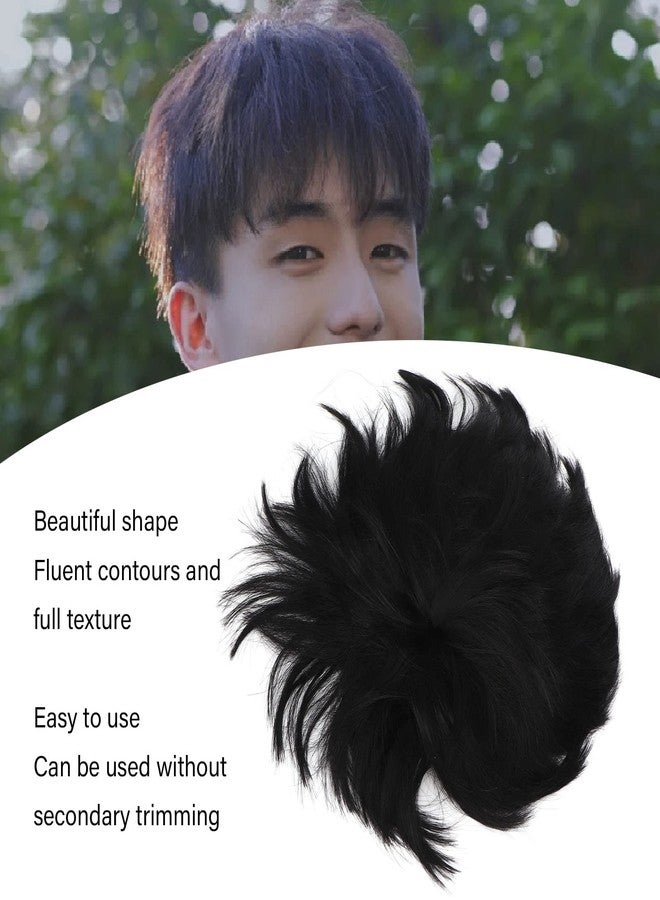 جوتوتوب شعر مستعار قصير للرجال من GOTOTOP، أنيق وجذاب، مريح وجيد التهوية، مناسب للاستخدام اليومي في جلسات التنكر. - Image 5