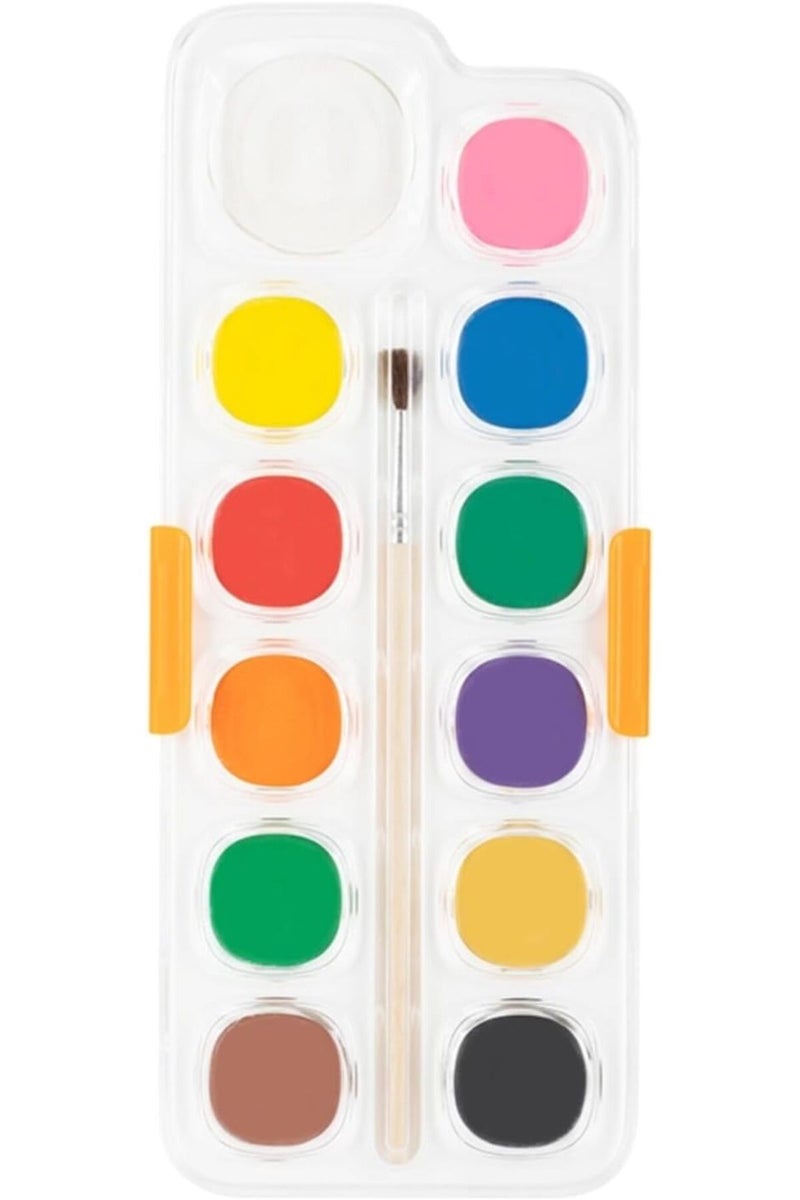 Water Color Cake Paint 8 Colors + Brush (C10-8)