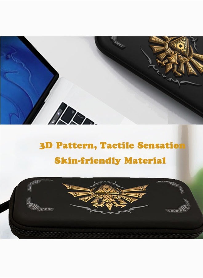 Generic Three-dimensional 3D travel storage case, N-Switch/Switch OLED console and gaming accessories hard protective carrying case  - Image 2