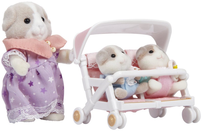Calico Critters Calico Critters Patty & Paden's Double Stroller 