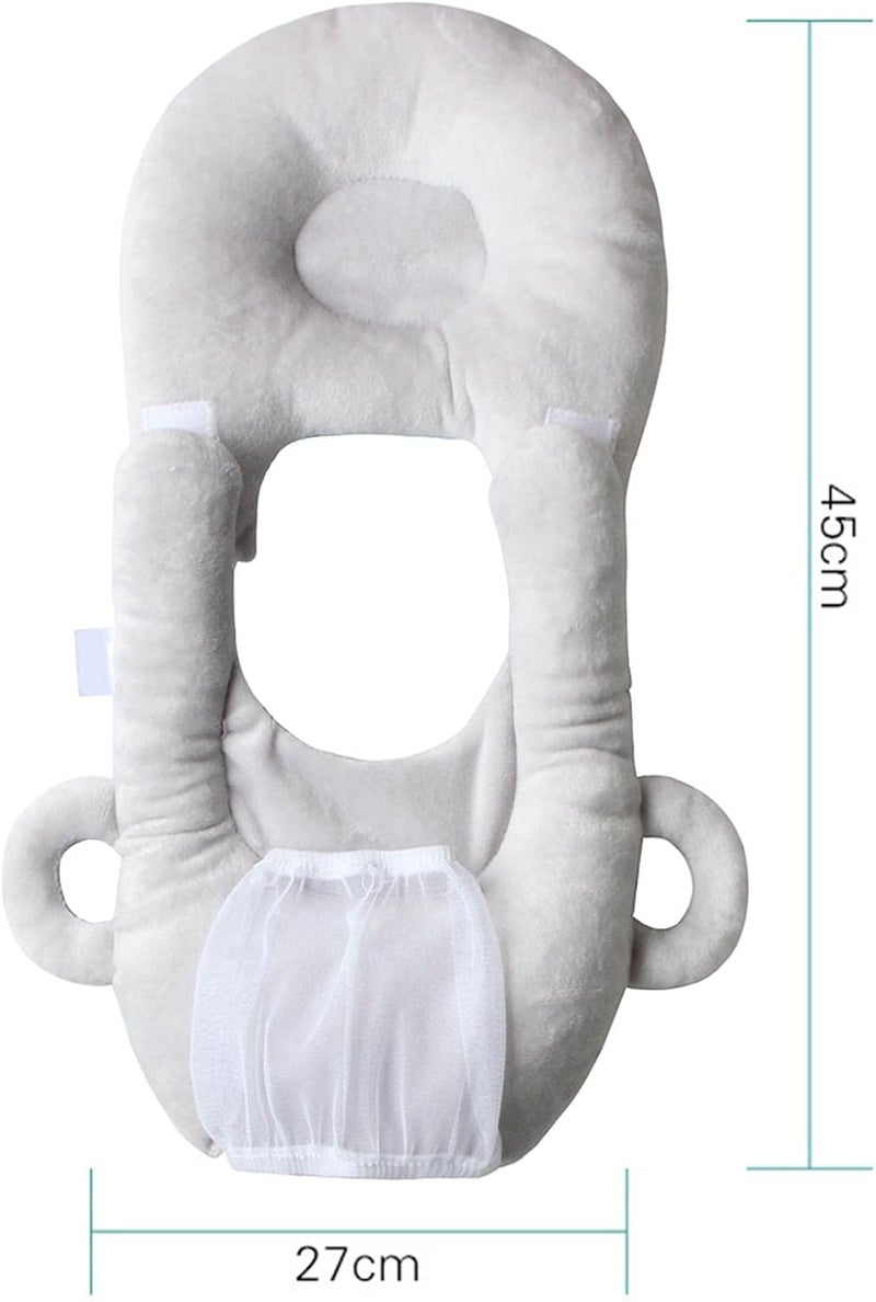 klarako Multifunctional Infant Nursing Pillows Breastfeeding Pillow Baby Bottle Support for Newborn Infant  Grey - Image 4