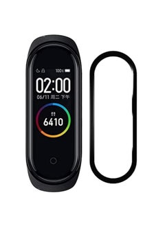 ماركة غير محددة واقي شاشة مرن بإطار أسود متوافق مع ساعة Xiaomi Mi Band 5 