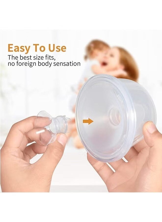 Reobrix 4 Pack 17mm 19mm Breast Milk Pump Inserts for momcozy S9/S12/S9pro/S12pro/Lansinoh/Bellababy Pump Parts Replace, Reduce 24mm Down to 17mm/19mm - Image 3