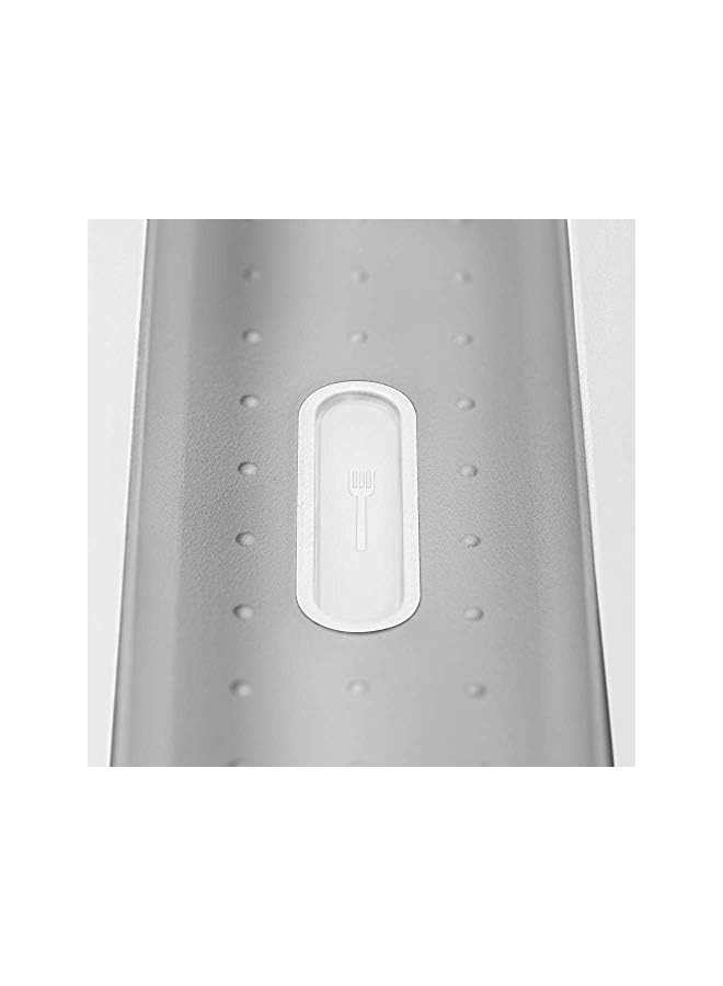 Zaboon Cutlery Tray Sturdy Drawer Organiser Utensil Tray With 5 Compartments Plastic Flatware Storage Box For Kitchen Soft Grip Lining Drawers - Image 3