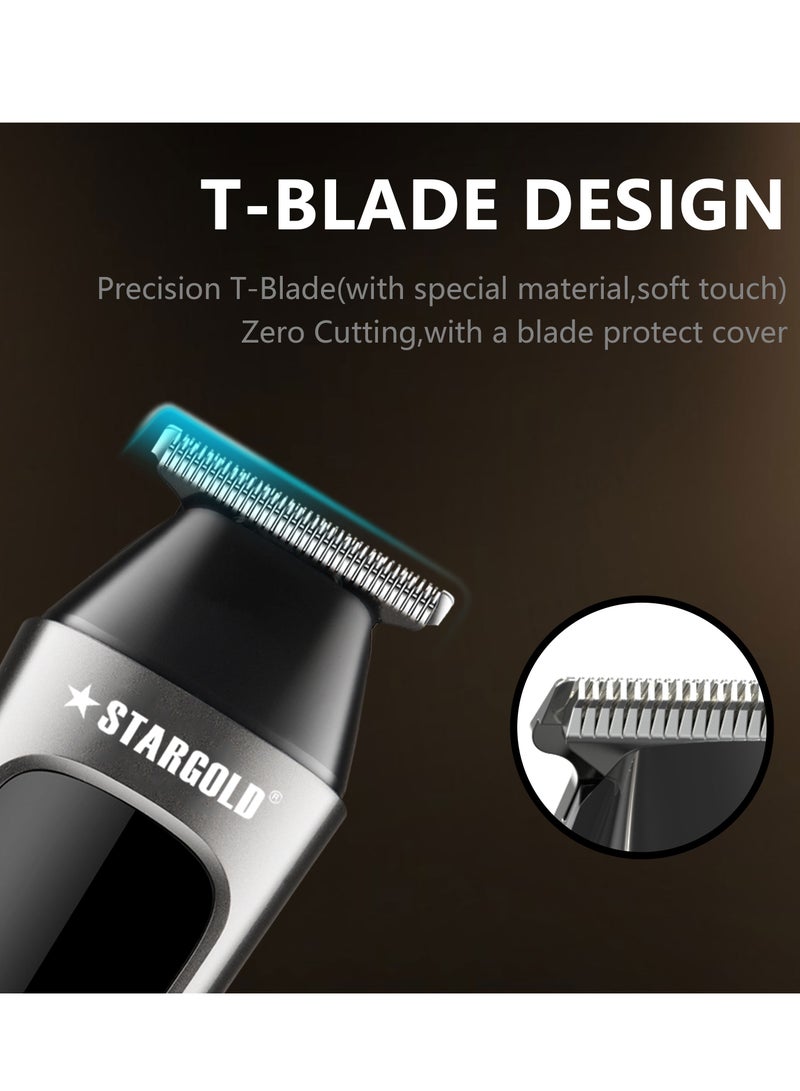 ستارجولد أداة تشذيب للسفر، مغناطيس للسفر، شفرة من الفولاذ المقاوم للصدأ، غطاء سفر ثانٍ وجلد احتجاجي - Image 3