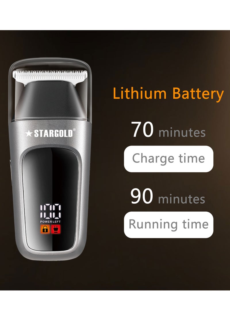 ستارجولد أداة تشذيب للسفر، مغناطيس للسفر، شفرة من الفولاذ المقاوم للصدأ، غطاء سفر ثانٍ وجلد احتجاجي - Image 4