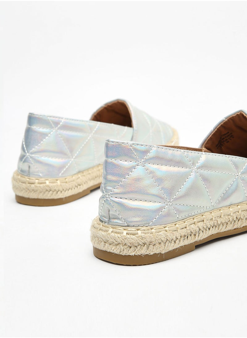 CALL IT SPRING - Quilted Espadrilles - Image 1