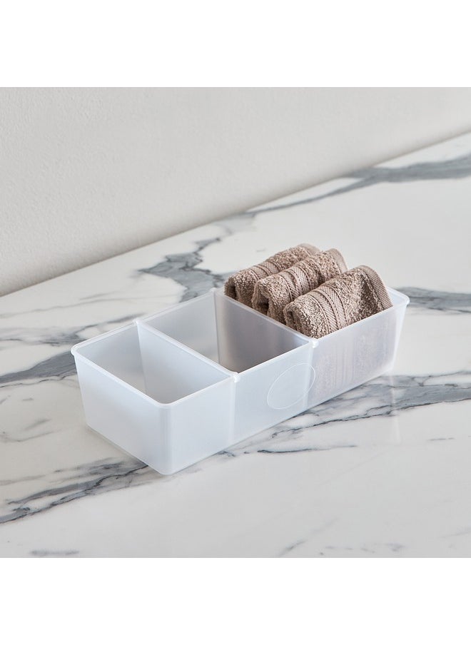 Home Box Inaya Drawer Organiser with 2 Sliding Dividers 30.7 x 13.8 x 7.8 cm  - Image 1